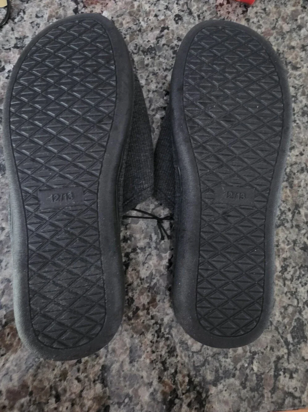 WFL West Fashion Life Gray Ribbed Slide Slippers